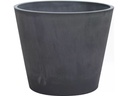 Van der Gucht Blumentopf Woodstone Ø 31 cm x 25.4 cm Dunkelgrau