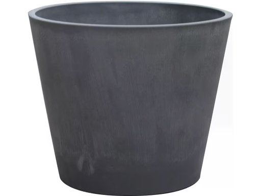 [90344159 1697884] Van der Gucht Blumentopf Woodstone Ø 31 cm x 25.4 cm Dunkelgrau