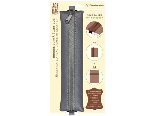 [90344165 1688258] Clairefontaine Etui AgeBag Leder Gau
