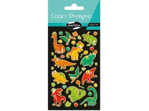 [90344176 1696933] Clairefontaine Motivsticker Phospho Dino