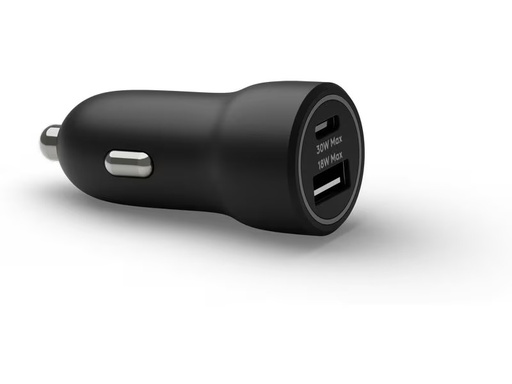 [90344310 1665631] dbramante1928 Autoladegerät Re-charge USB-C + USB-A Schwarz