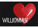 Salonlöwe Fussmatte Willkommen Grossherzig 50 cm x 75 cm