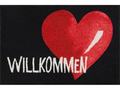 [90344376 1687262] Salonlöwe Fussmatte Willkommen Grossherzig 50 cm x 75 cm