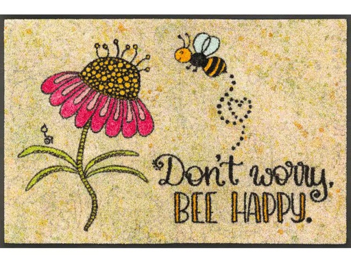 [90344481 1687242] wash+dry Fussmatte Bee Happy 50 cm x 75 cm