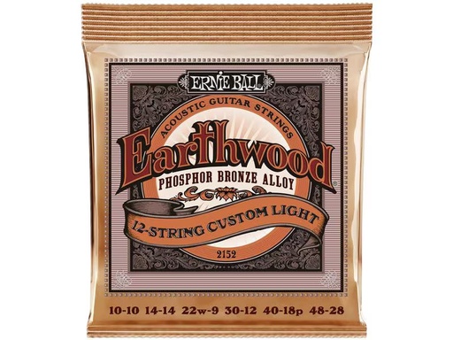 [90344540 1380359] Ernie Ball Gitarrensaiten 2152 Earthwood PB – Custom Light 10-48