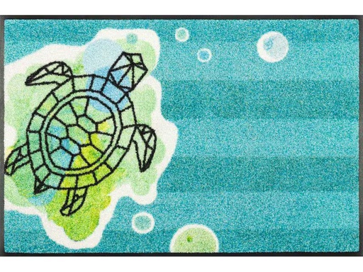 [90344562 1687238] wash+dry Fussmatte Turtle Splash 50 cm x 75 cm
