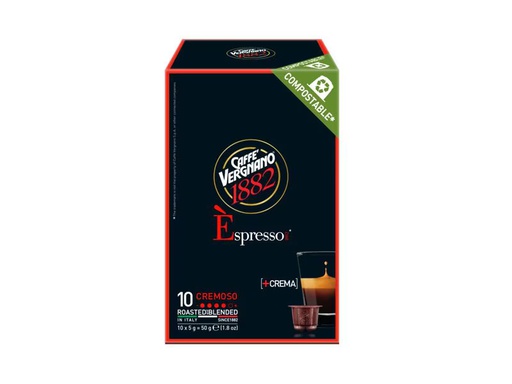 [90344575 1695246] Caffè Vergnano Kaffeekapseln Espresso Cremoso 10 Stück