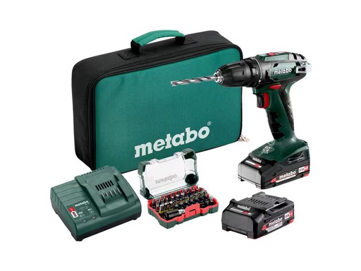 [90344687 1678495] Metabo Akku-Bohrschrauber BS 18 SET 18 V, Kit