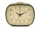 Kikkerland Klassischer Wecker Beige/Grün