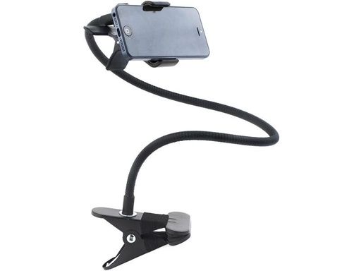 [90344863 1698011] Kikkerland Smartphone- Halter Gooseneck Schwarz