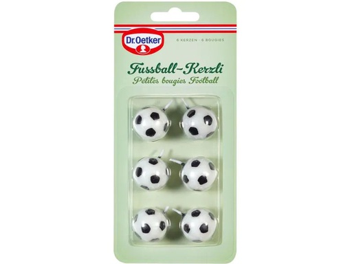 [90054629 562345] Dr.Oetker Kerze Fussball 6 Stück