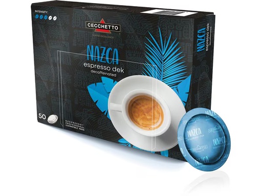 [90344965 1701816] CECCHETTO Professional Pads Nazca Espresso DEK 50 Stück