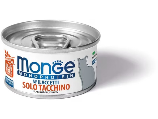 [90344974 1691150] Monge Nassfutter Katze Monoprotein Truthahn 80g