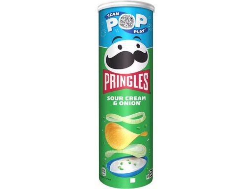 [90344976 1680009] Pringles Chips Sour Cream and Onion 185 g