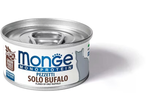 [90345027 1691154] Monge Nassfutter Katze Monoprotein Büffel 80g