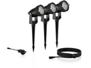 Philips Outdoor Niedervolt Caper Spots CH 3x1.5W, 2700 K, Schwarz