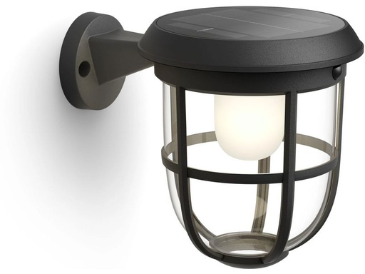 [90345075 1689140] Philips Radii UE Wandleuchte Solar schwarz 3000K