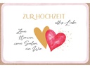ABC Hochzeitskarte Zwei Herzen B6