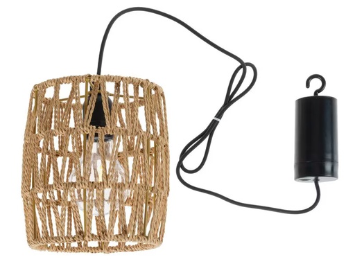 [90345137 1617727] COCON Pendelleuchte mit Rattanschirm