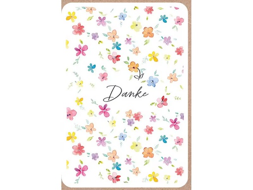[90345143 1700050] ABC Dankeskarte Blumenblüten B6
