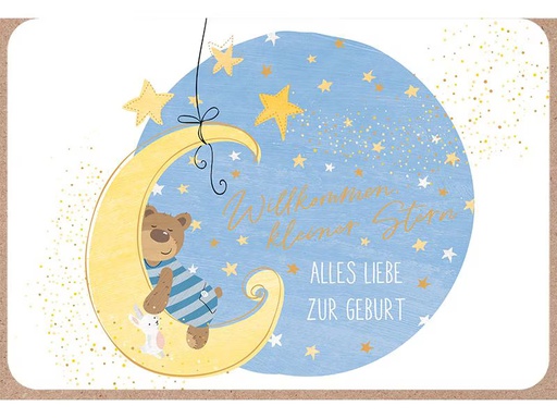 [90345225 1700055] ABC Glückwunschkarte Alles liebe zur Geburt B6