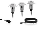 Philips Outdoor Niedervolt Spore Bodenspot CH 3x1W, 2700K, Edelstahl