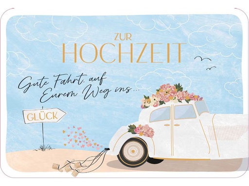 [90345259 1700052] ABC Hochzeitskarte Gute Fahrt B6