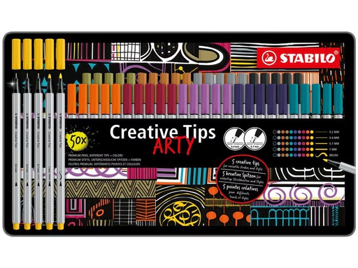 [90345321 1705552] STABILO Creative Tips ARTY 50er Etui
