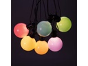 Konstsmide Lichterkette Solar Globe, 10 LEDs, Mehrfarbig