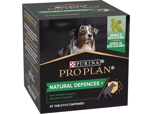 [90345339 1697337] Purina Pro Plan Hunde-Nahrungsergänzung Natural Defences+ 45 Tabletten