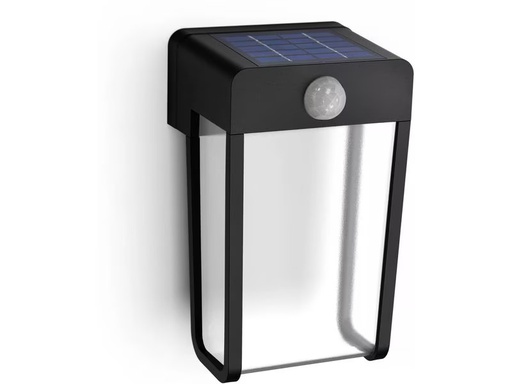 [90345390 1689172] Philips Solar Shroud Wandleuchte, Licht+Bewegungssensor, klar, 2700K