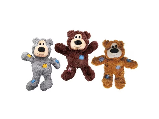 [90345401 1703902] Kong Hunde-Spielzeug Wild Knots Bär, S/M, assortiert