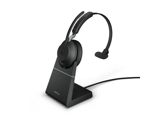 [90054681 1056447] Jabra Headset Evolve2 65 Mono MS Schwarz, USB-A, inkl. Ladestation