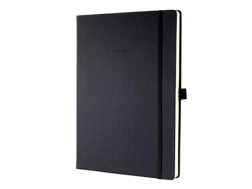 [90054689 351118] Sigel Notizbuch Conceptum A4, Kariert, Schwarz