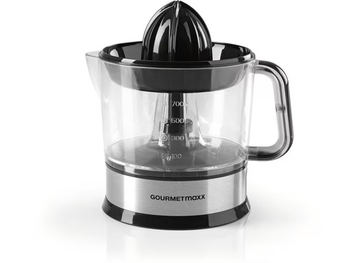 [90345912 1708874] GOURMETmaxx Zitruspresse Schwarz/Silber