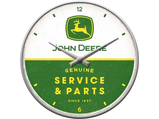 [90346009 1685889] Nostalgic Art Wanduhr John Deere Ø 31 cm, Grün/Weiss