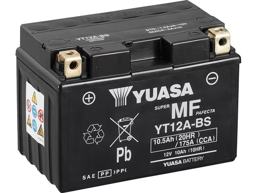 [90346021 1705348] YUASA Motorradbatterie AGM 12V/10.5Ah/175A 10.5 Ah