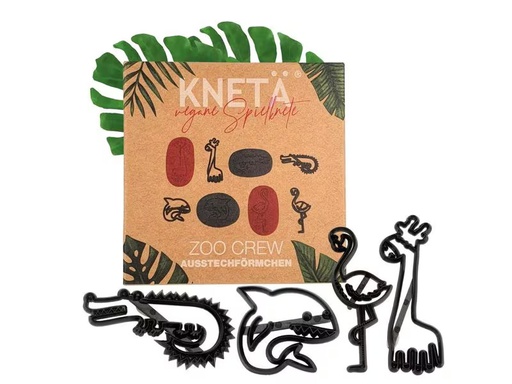 [90346032 1704601] KNETÄ Ausstechförmchen 2D Zoo Crew