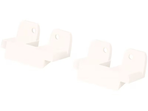 [90346065 1692616] Max Hauri Halterung erhöht, CUBO, Weiss 2 Stück