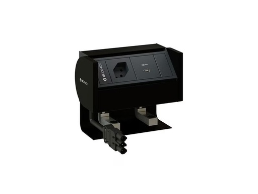 [90346071 1692596] Max Hauri Steckdoseneinheit PRISMA T13, USB-C 60w Schwarz