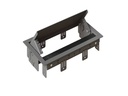 Max Hauri Einbaurahmen BOX S 3-Fach Grau
