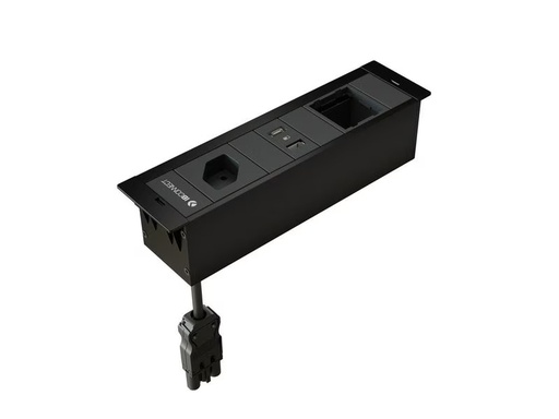 [90346121 1692655] Max Hauri Steckdoseneinheit CUBOBOX T13, USB-A/C, Leermodul