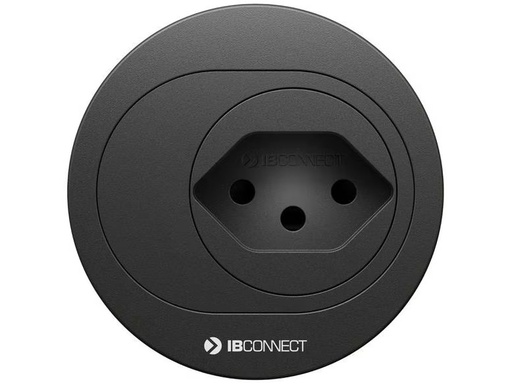 [90346134 1692634] Max Hauri Steckdoseneinheit ATOM T13 mit T12 Stecker, Schwarz