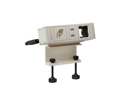 [90346143 1692611] Max Hauri Steckdoseneinheit CUBO T T13, USB-A/C, Leermodul Weiss