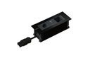 Max Hauri Steckdoseneinheit INTRO2.0 T13, USB-A/C, Leermodul Schwarz