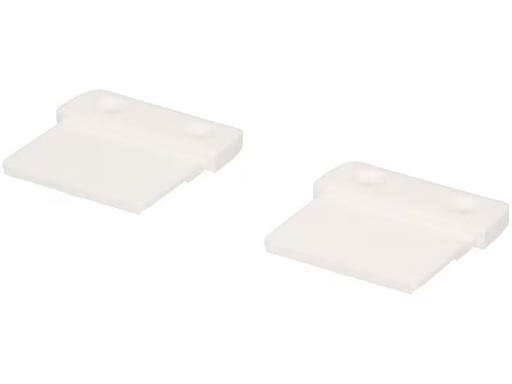 [90346168 1692615] Max Hauri Halterung flach, CUBO, Weiss 2 Stück
