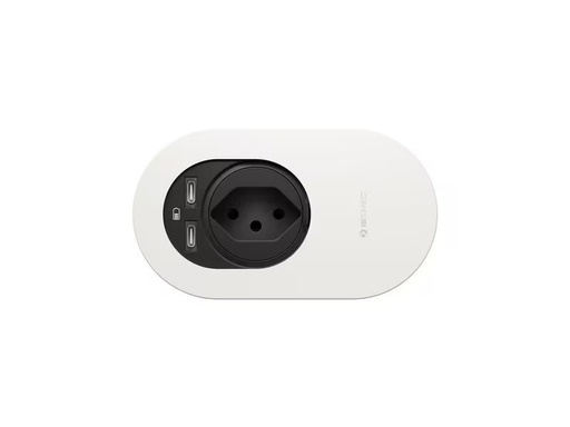 [90346215 1692640] Max Hauri Steckdoseneinheit ORBIT T13, 2x USB-C Weiss