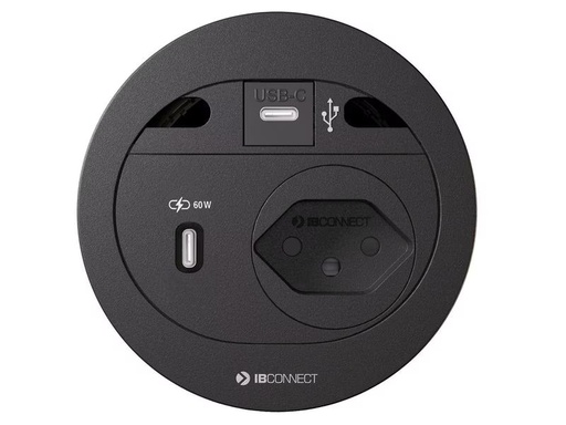 [90346230 1692630] Max Hauri Steckdoseneinheit DIVUS T13, USB-C 60W, USB-C Data Schwarz