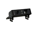 Max Hauri Steckdoseneinheit SUPRA T13, USB-A/C, Leermodul Schwarz