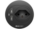 Max Hauri Steckdoseneinheit ATOM T13, 2x USB-C Schwarz